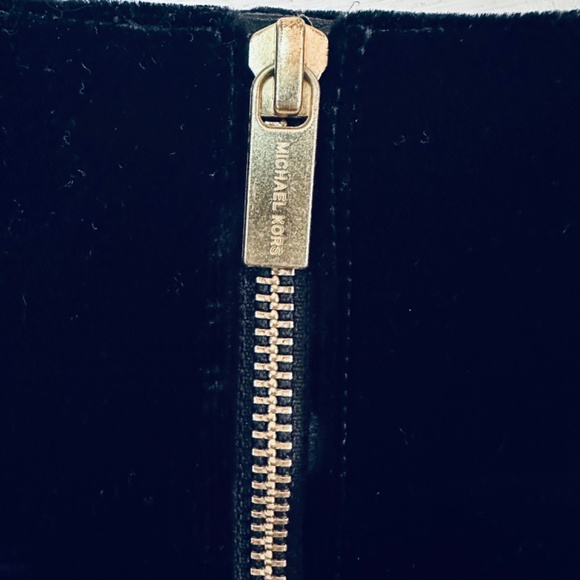 Michael Michael Kors black velvet ursula bootie block heel sz 5.5M - Picture 6 of 11